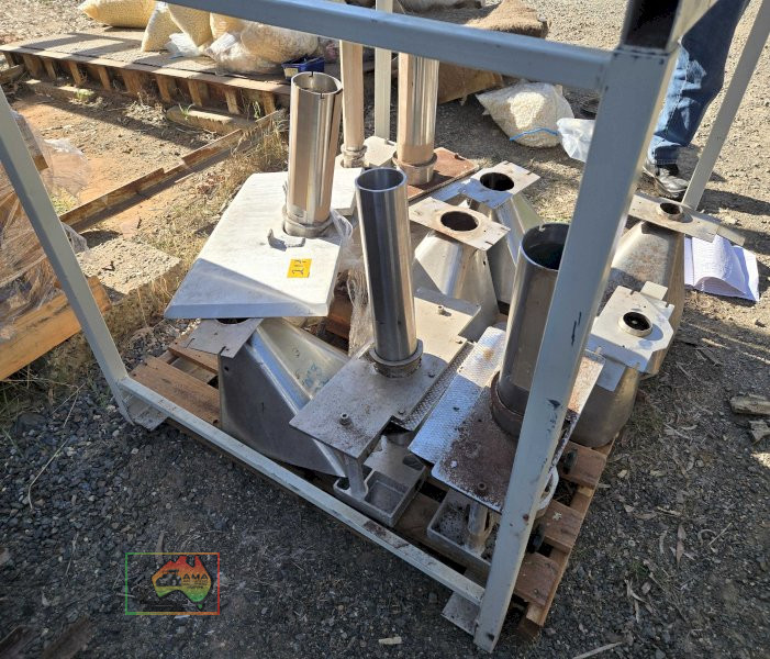 Assorted stainless steel tubes and hoppers from bagging machine - photo 5