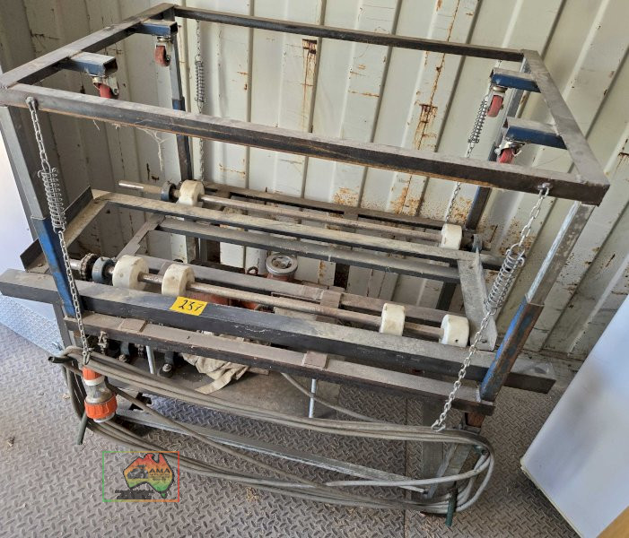 Roller / mixer frame with 3ph electric motor for tunnel dryer (#238)