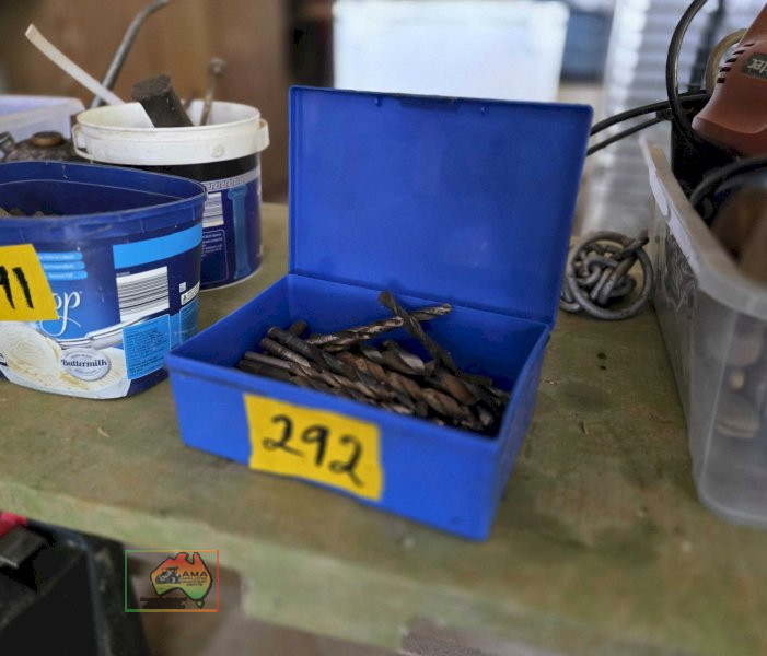 Blue Box of Assorted Drill Bits - photo 3
