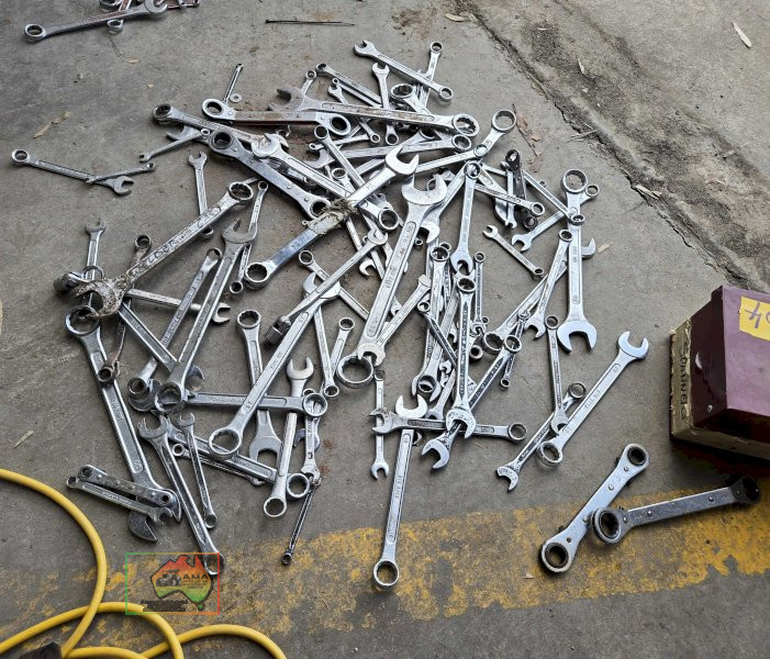 Toolbox of assorted spanners - photo 2