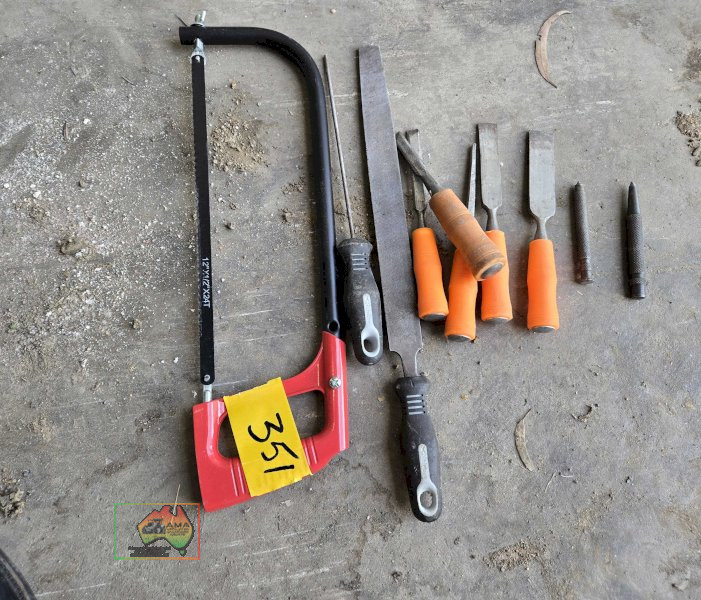 hacksaw, and assorted files (#351)