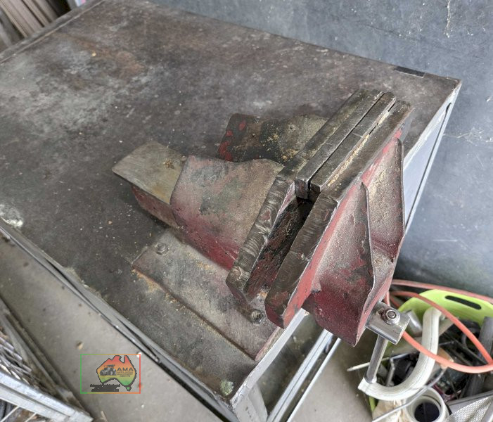 Solid steel cabinet on wheels with vice - photo 2
