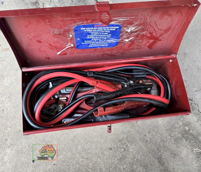 Toolbox and jumper leads