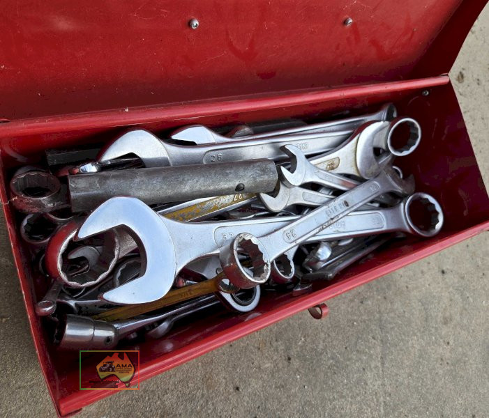 toolbox of assorted spanners