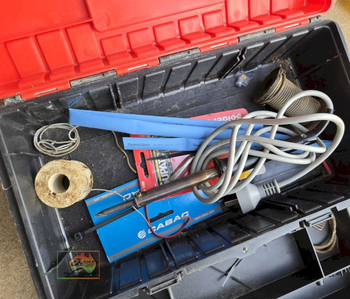 Soldering iron kit and toolbox