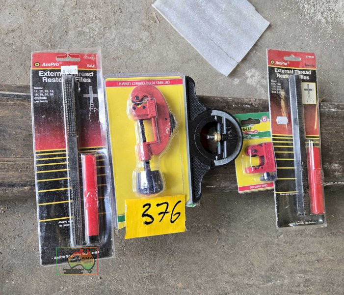 Copper pipe cutters and thread files