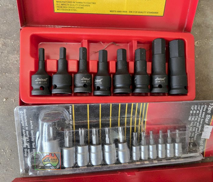 KC impacta socket sets, Ampro impact socket set, & Ampro hex socket set - photo 3
