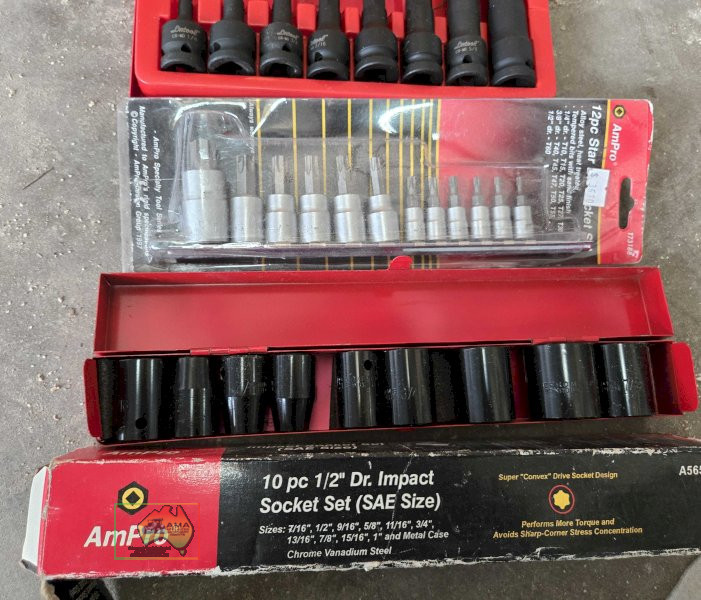 KC impacta socket sets, Ampro impact socket set, & Ampro hex socket set - photo 2