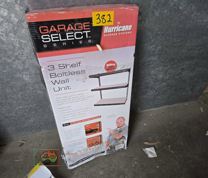 Hurricane 3 shelf boltless wall unit