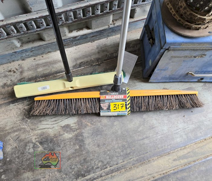 2 x workshop brooms
