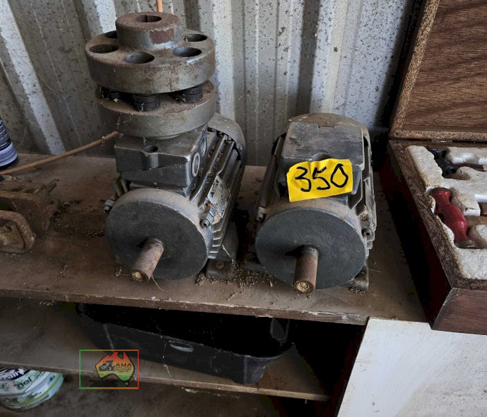 2x 3 Phase 1.5Kw Elec. Motors & Rubber Drive Union - photo 2