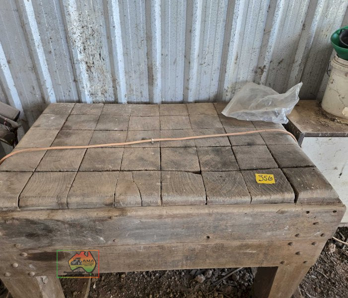 Extra Heavy Wooden Butchers Chopping Table - photo 2
