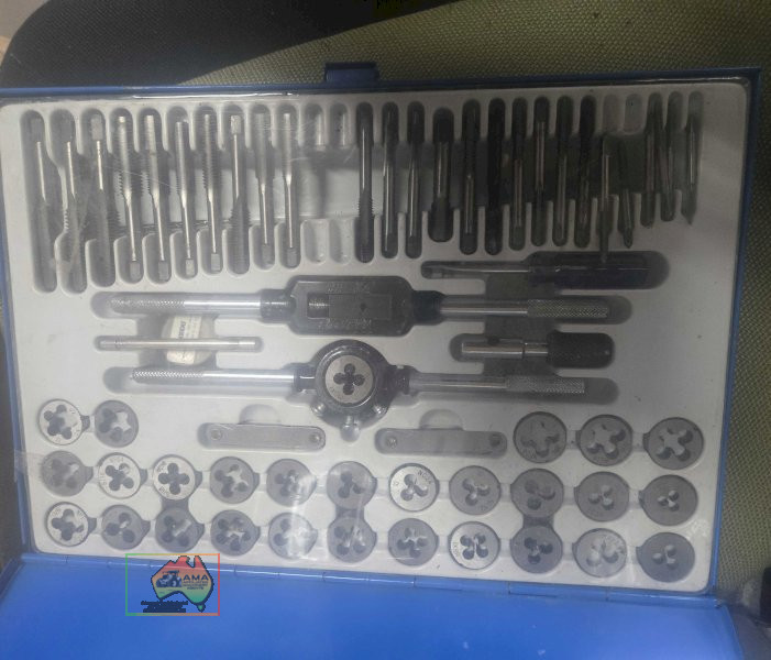 As new 60 piece SAE tap and die set