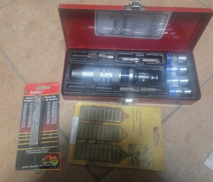 As new King Tony impact driver kit & whetstone set & tune up blades - photo 2