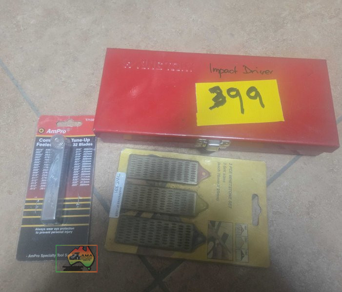 As new King Tony impact driver kit & whetstone set & tune up blades - photo 3