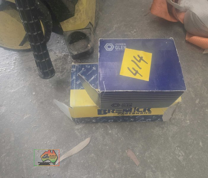 Boxes of assorted nuts and bolts