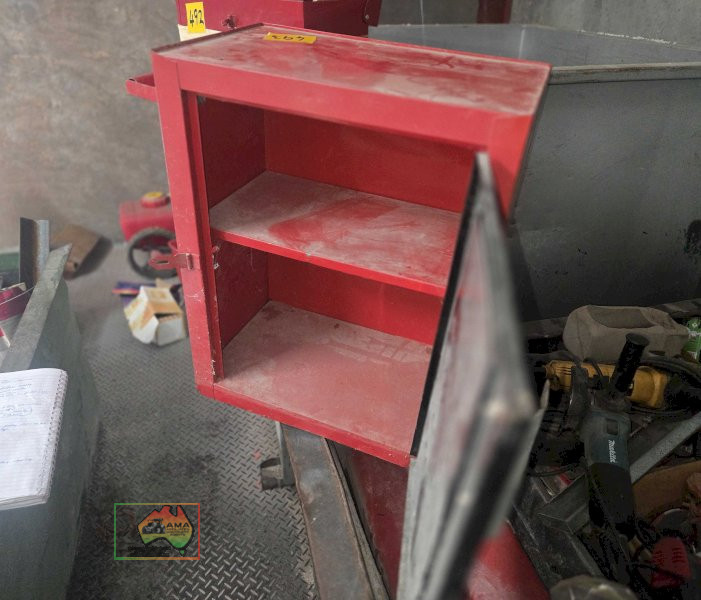 2 shelf steel wall cabinet (#493)