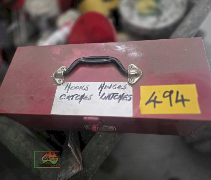 Toolbox of assorted catches and latches - photo 2