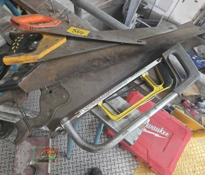 Assorted wood and hack saws - photo 2