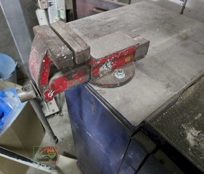 Large mobile work bench with vice - photo 3
