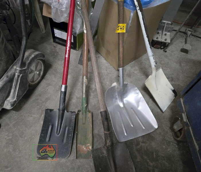 5 shovels