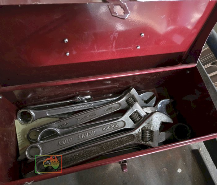 Toolbox of assorted shifters and spanners - photo 2