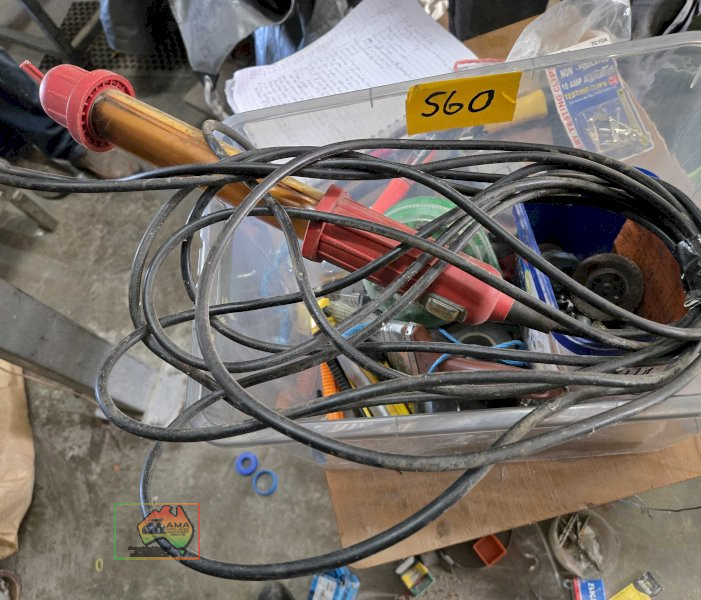 Plastic tub of workshop tools and sundries - photo 4