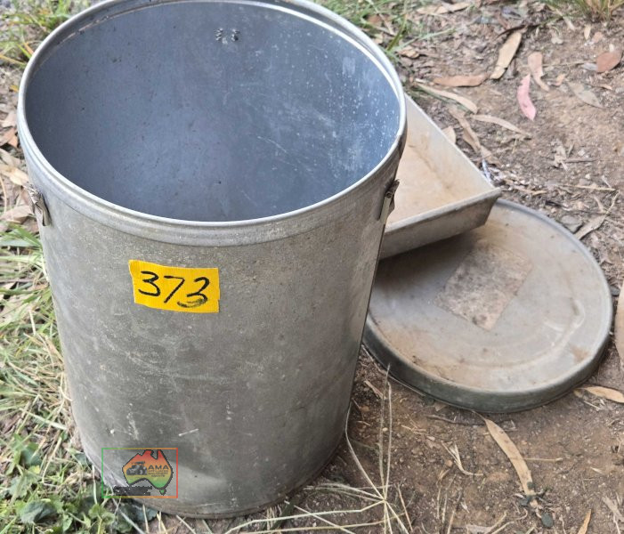 Galv. Storage Drum with Lid & Tray - photo 3