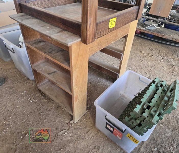 2x Timber Tables & Perspex - photo 4