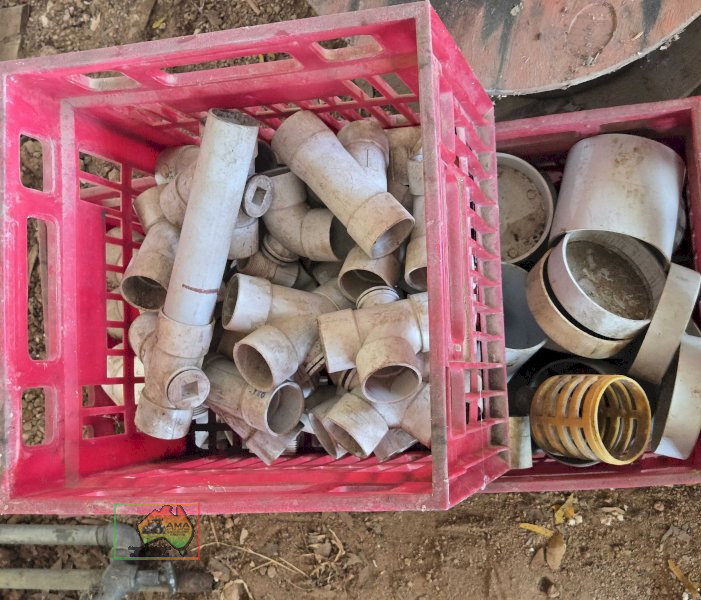 Assorted PVC Fittings in Red Crates - photo 3