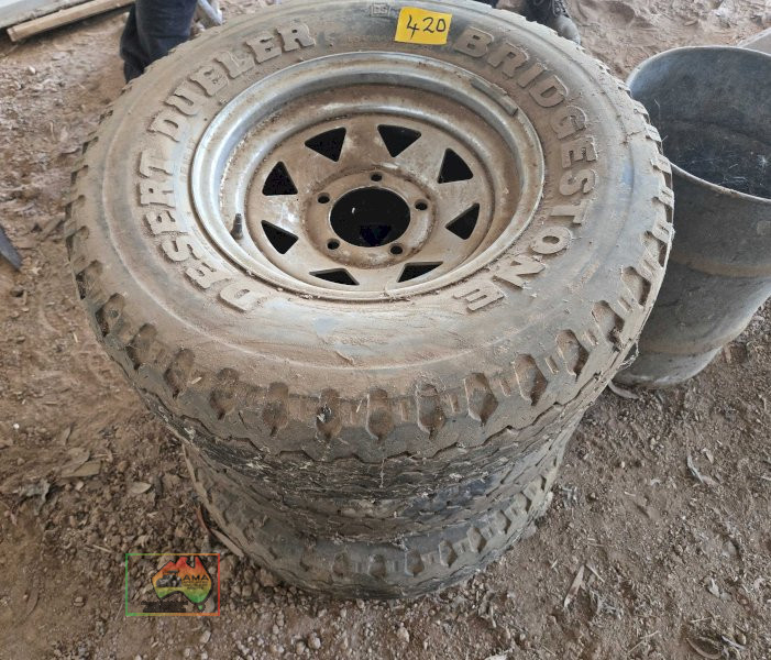3 Chrome 15" Sunraysia Rims off Ford F-100 (9R15LT)