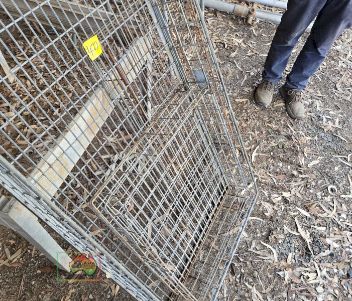 3x Weldmesh Galv. Crates