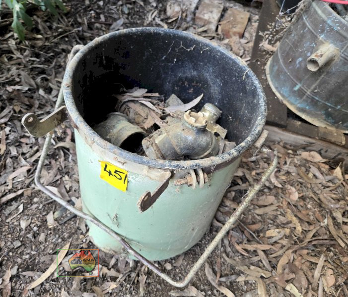 Tub of Brass Fittings