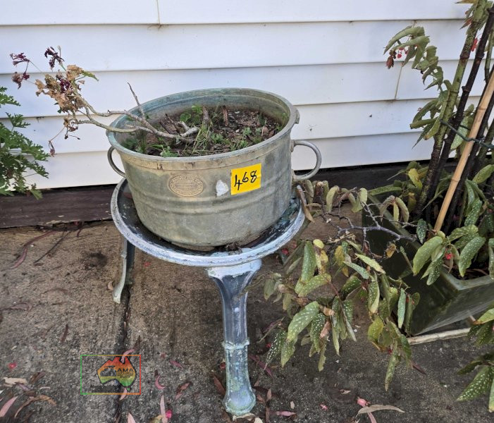 Geranium Pot Plant on Cast Stand - photo 2