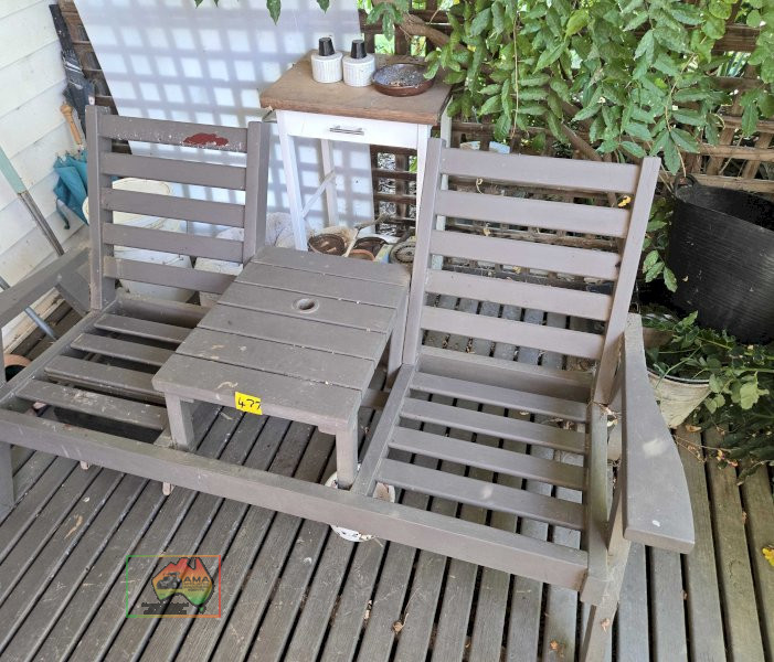 Outdoor Twin Seat Set