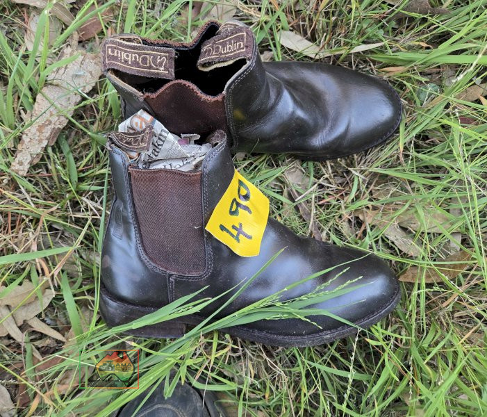 Pair of Size 4-1/2 Dublin Riding Boots & Helmet - photo 2