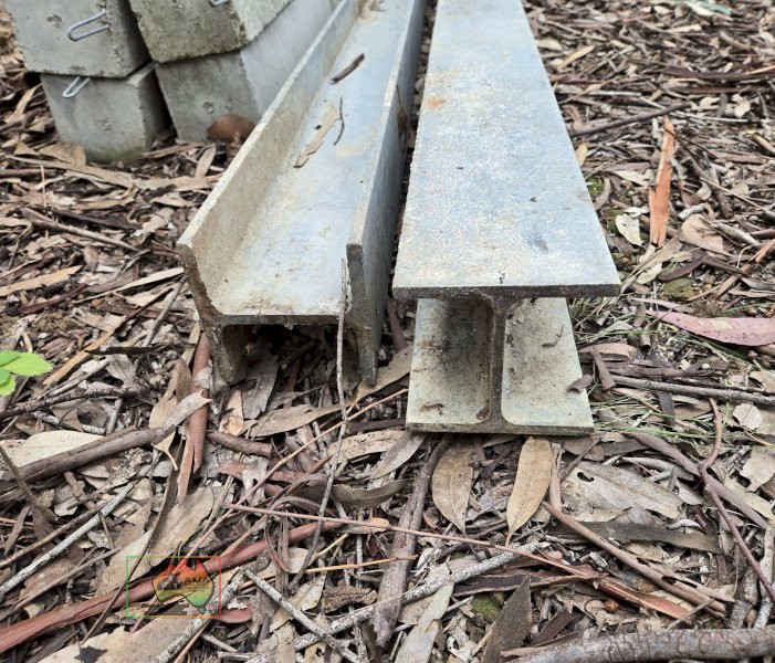 2x 5'6" Galv. I-Beam Girders
