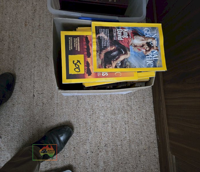 Box of National Geographic Magazines - photo 2