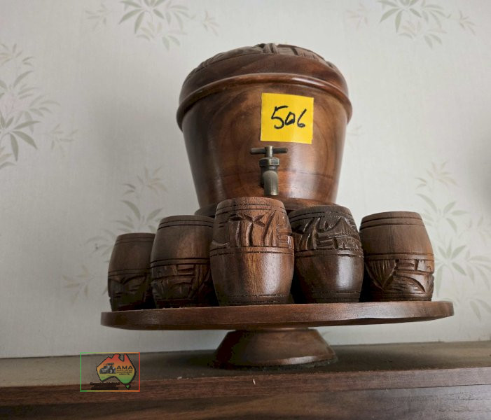 Wooden Water Station with 10 Cups - photo 2