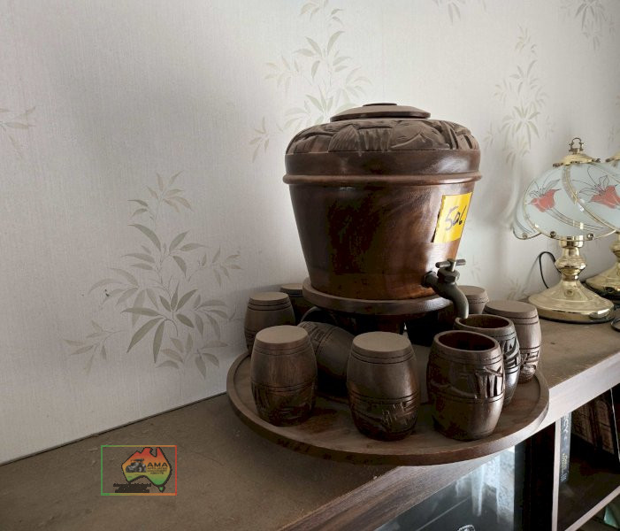 Wooden Water Station with 10 Cups - photo 3
