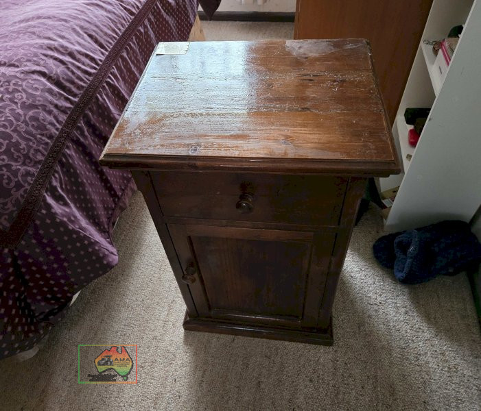 Pair of Solid Timber Bedside Cabinets