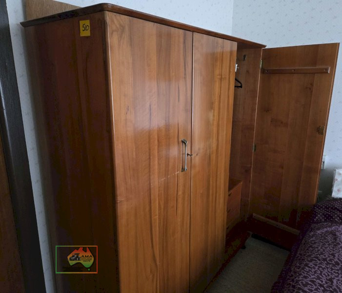 Heritage Furniture Solid Timber Wardrobe with 3 Draws - photo 3