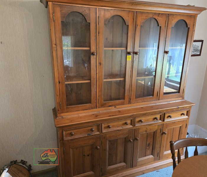Large Baltic Pine Kitchen Hutch/Cabinet - photo 2