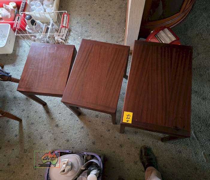 Solid Timber Nest of 3 Tables - photo 3