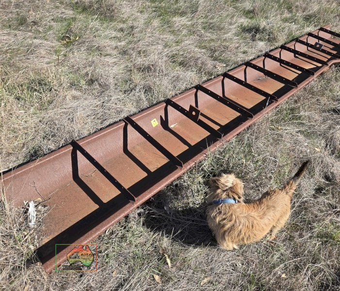 H/duty 6mm Steel Feed Trough 16'4"