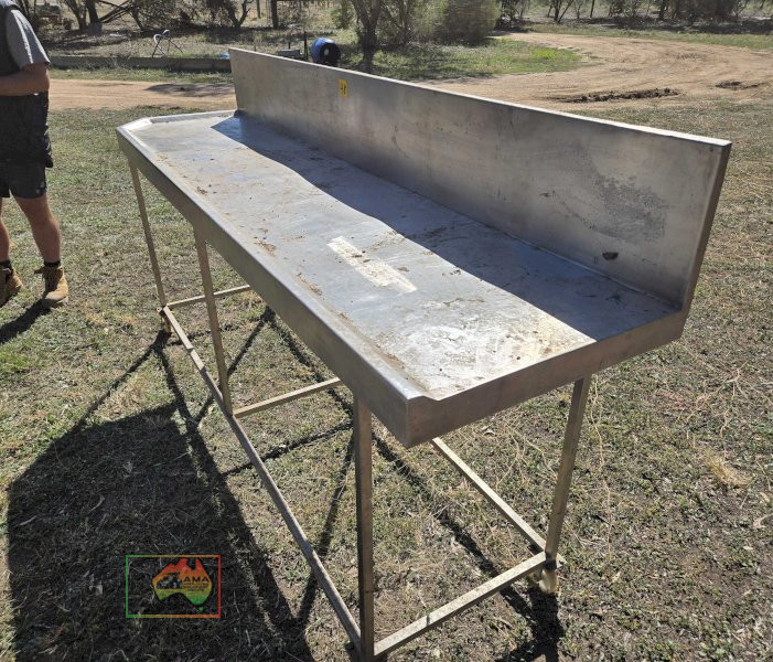 S/steel Food-grade Prep Bench on Castors 8'3" - photo 2