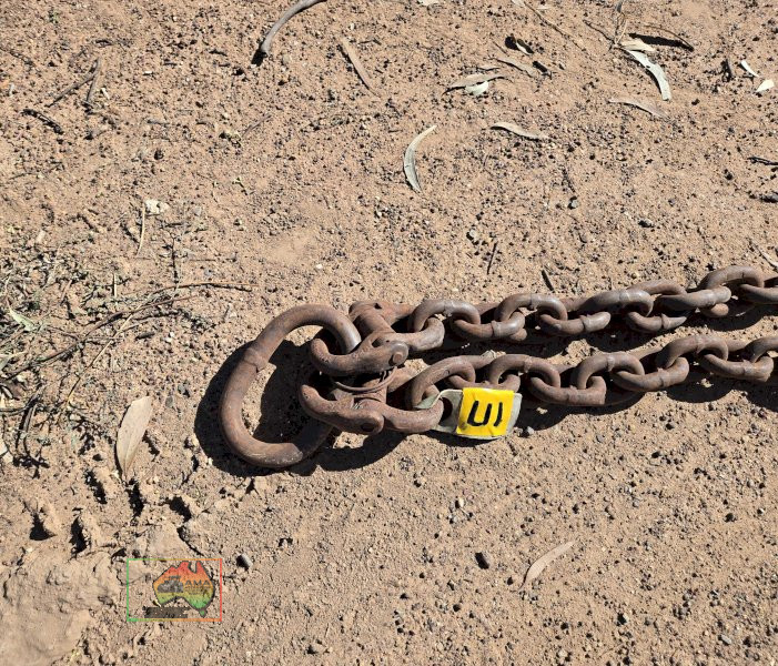 2x 3m H/duty Lifting Chains with D-Shackles - photo 3