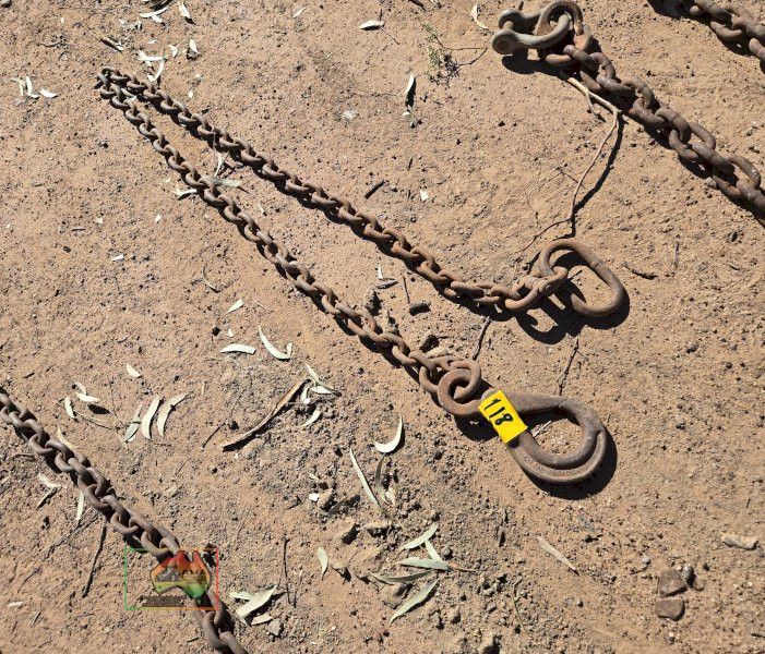 3m H/duty Lifting Chain with Snap Hooks