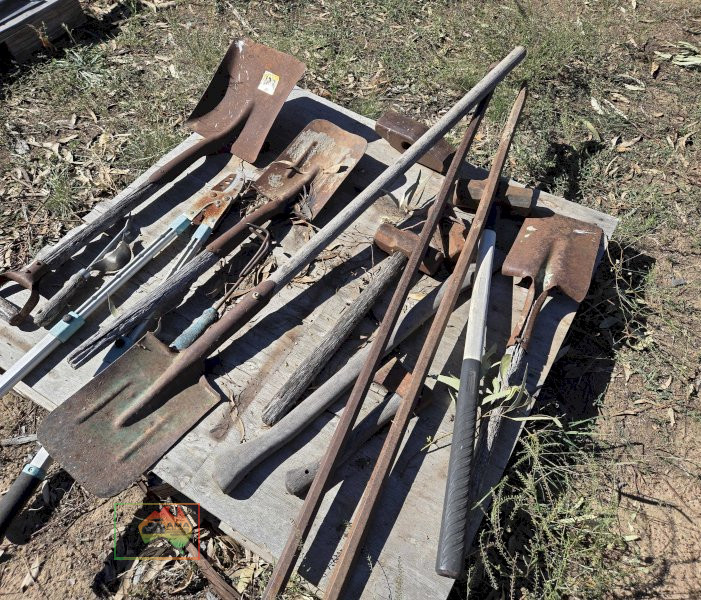 Assorted Tools, Crowbars & Hammers