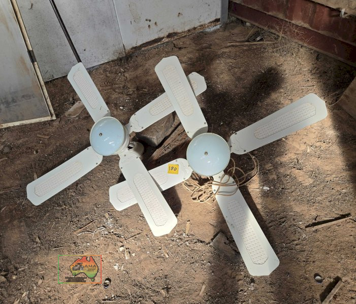 3x Ceiling Fans with Lights